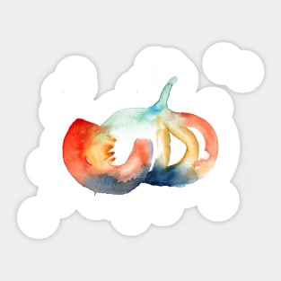 Watercolor pumpkins Sticker